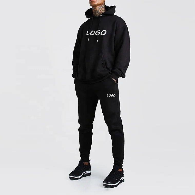 Изготовленный на заказ логотип костюм мужские негабаритные костюмы тренажерный зал спортивный костюм/на заказ пота костюмы спортивный костюм