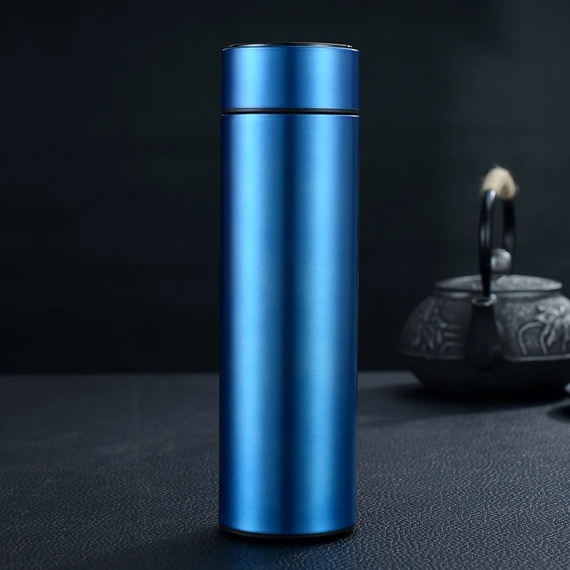 500ml Custom Logo Sport Luxury Smart Vacuum Insulated Flask Stainless Steel Thermo Led Temperature Remind Display Water Bottle