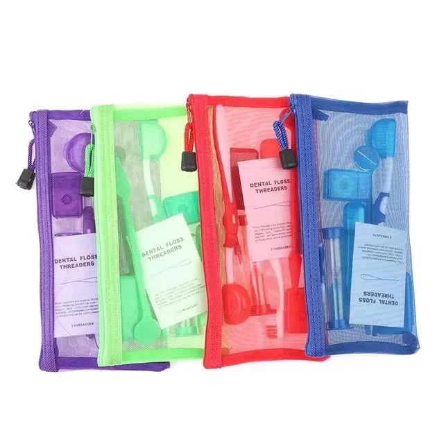 high quality lime  green dental floss bags