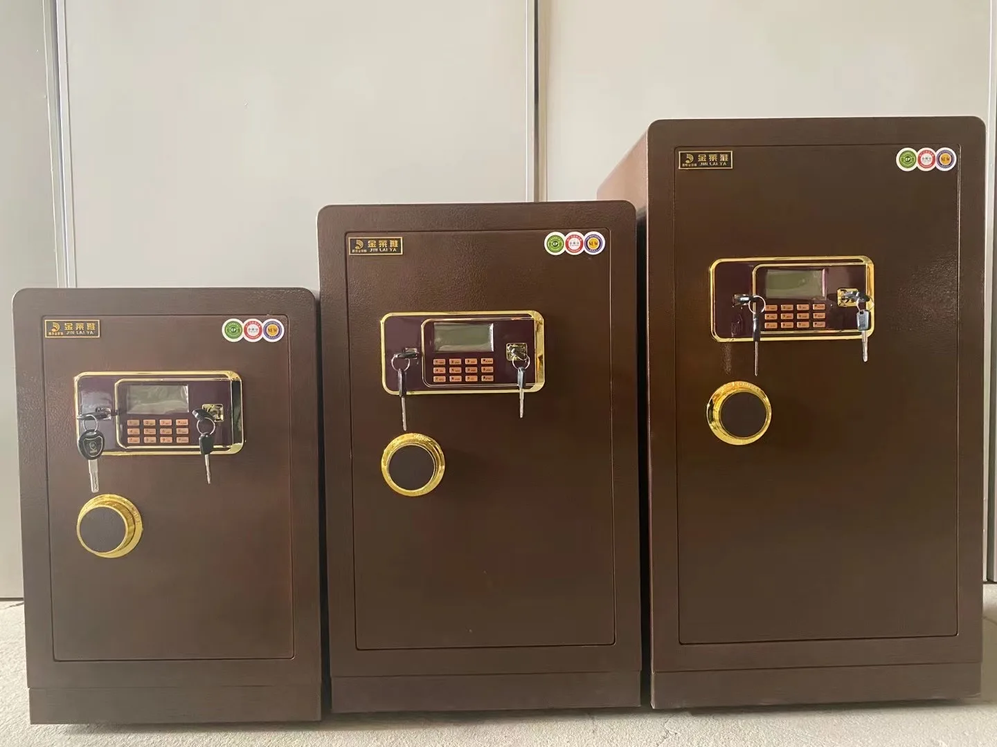 Wholesale Safe with Combination Electronic Lock Key Lock Anti-theft Secret Safe Box Money Gold Important Safe Metal Locker