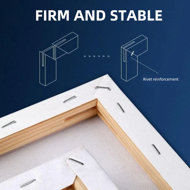 4K 8K 280Gms Blank Paint Canvas Frame Stretched Canvas 100% Cotton Blank Stretched Canvas Inkjet Cotton Wrapped Canvases