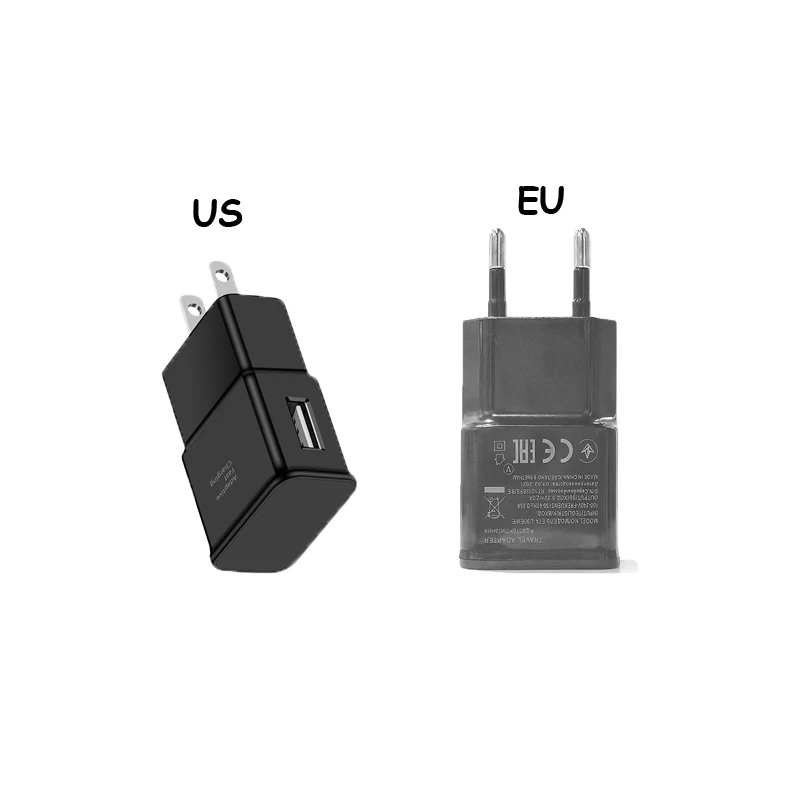 EU Plug White Black 5V 2A 1 Port USB Wall Charger Power Travel Adapter for samsung S6 S7 S8