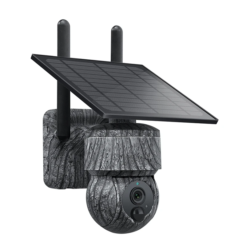 US EU Solar camera 3MP night vision HD mobile phone remote wireless 4G SIM card outdoor PTZ monitor Surveillance