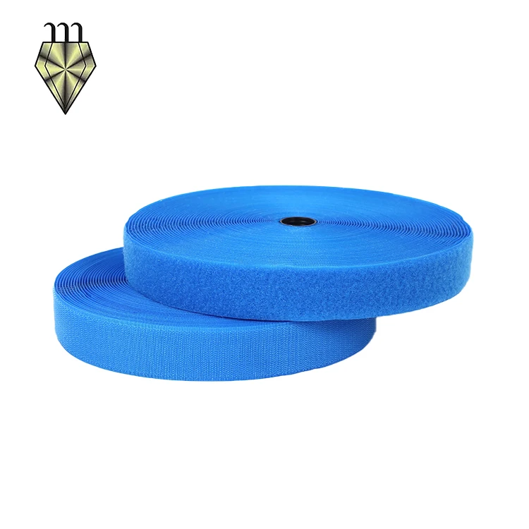 Лучшие продажи красочные крюк и петля полиэстер нейлон липкая задняя сильная липучка крепежная лента