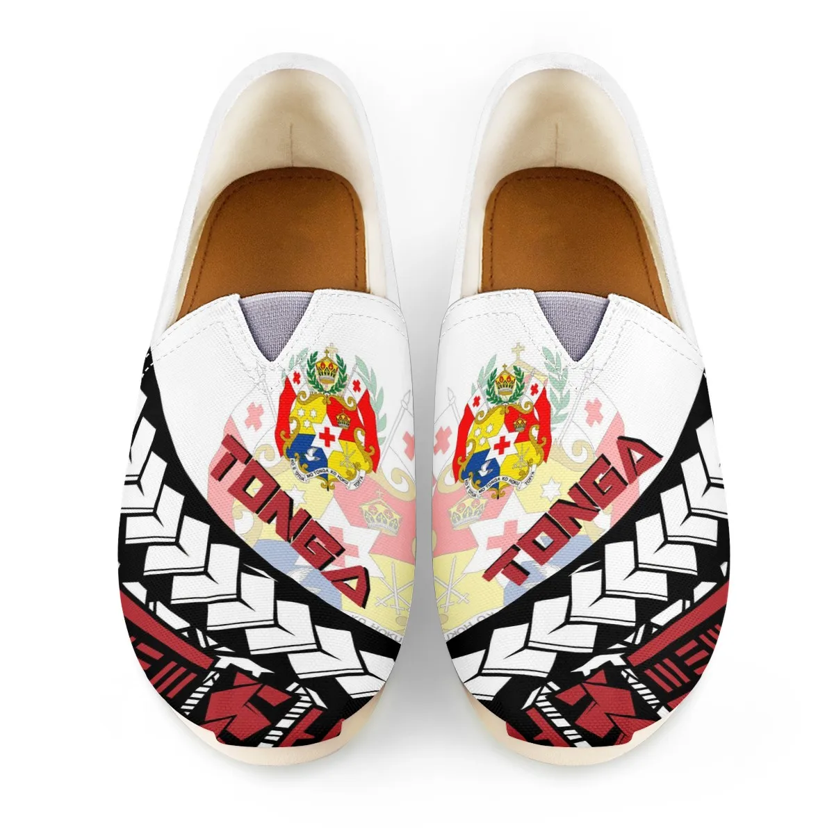 New Lightweight Men Shoes Polynesian Tradition Tribal Tonga Design Canvas Casual Flats Breathable Slip On Driving Shoes Soft