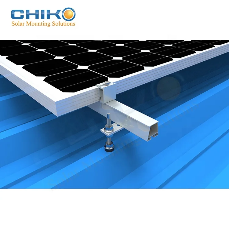  High strengthen solar racking for trapezoidal tin rooftop vs mounting solution hanger