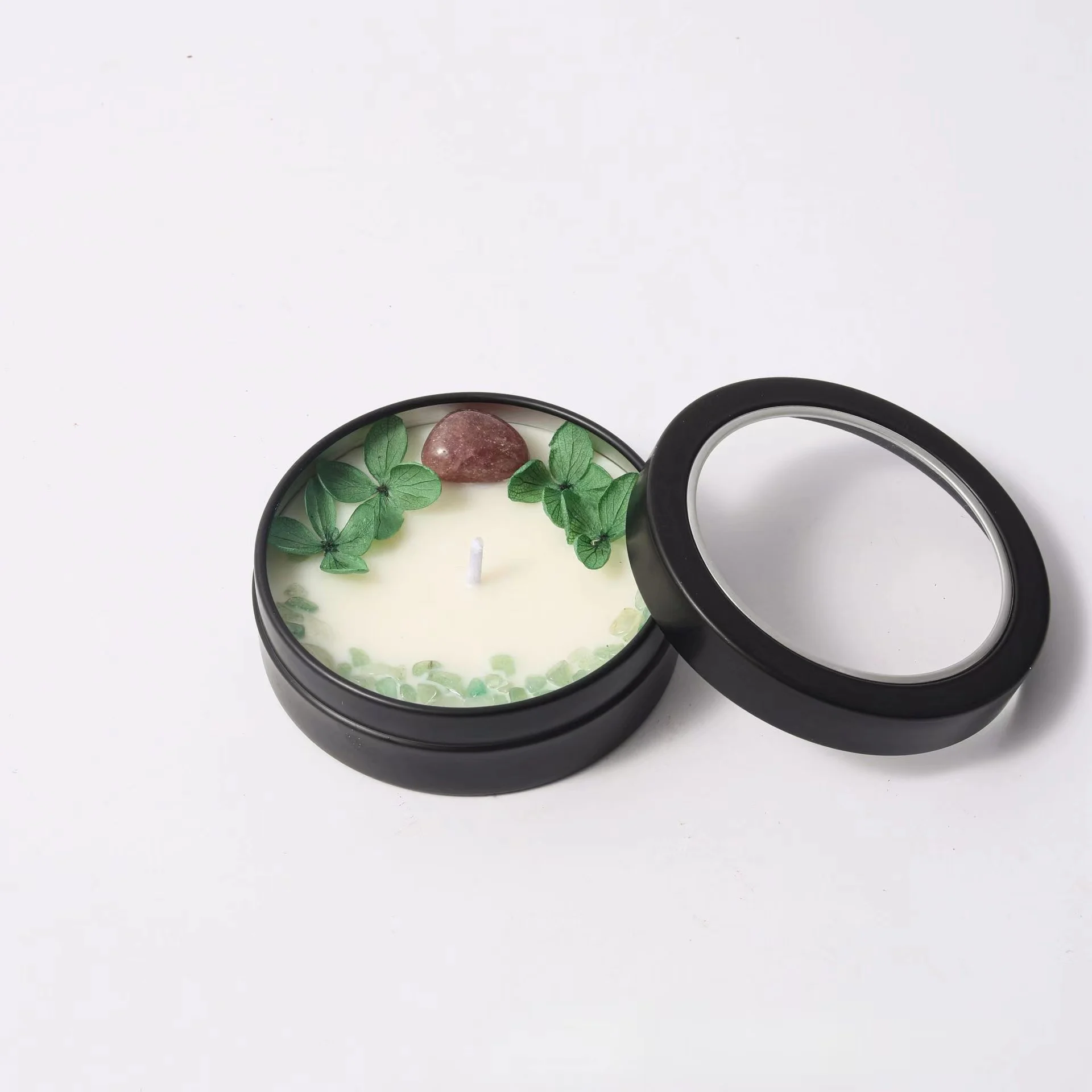 See-Through Tin Jar Wedding Favor Gift Box Tea Light Spiritual Aromatherapy Different Colors Scented Wholesale Candles