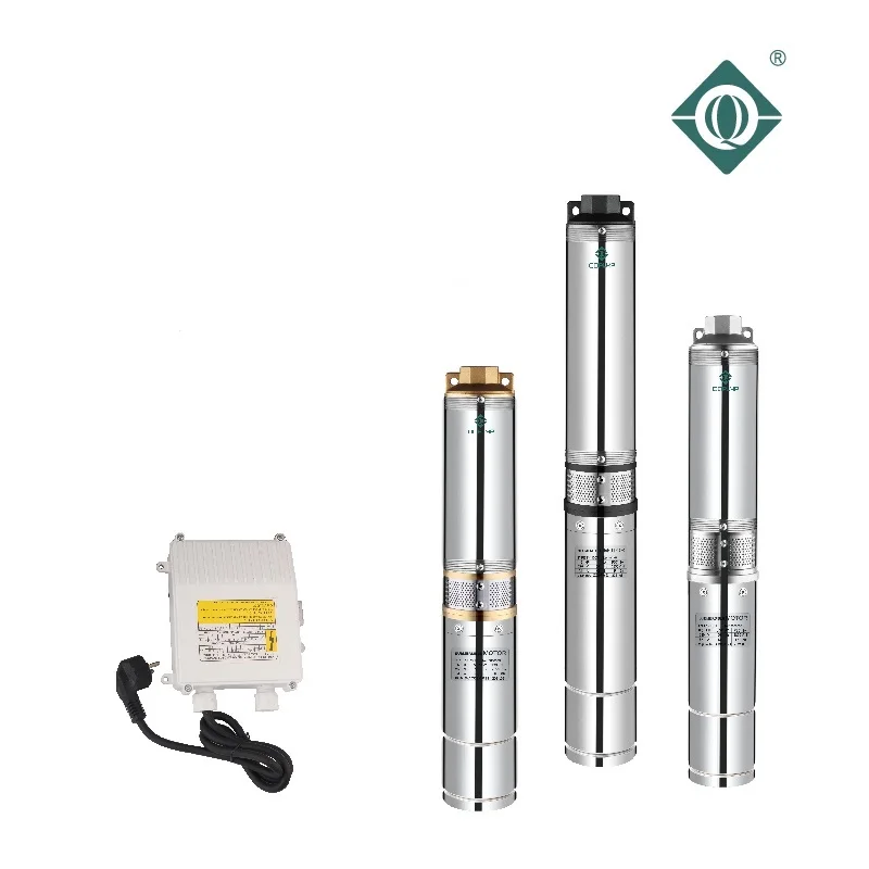 QQPump 4SDM4/18 Oil Cooling Electric Drill Pumps Submersible Water Pump Multi Stage Vertical Deep Well Pump