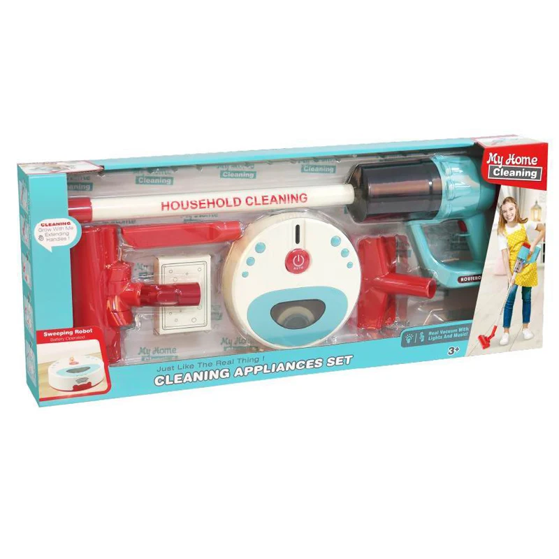 Hot Sale New Indoor Pretend Play Cleaning Toy Vacuum Mini Simulated Electric Vacuum Cleaner Toys