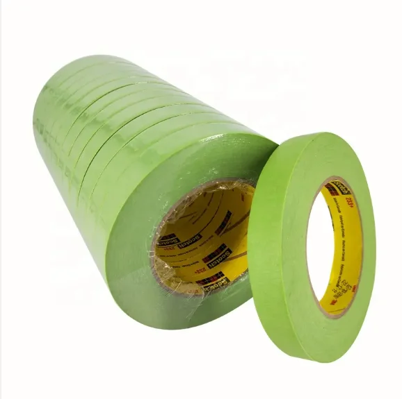 Hot Sale High Performance HighTemperature  Professional Manufacturer High Quality 3M 233 plus Green Masking Paper Tape
