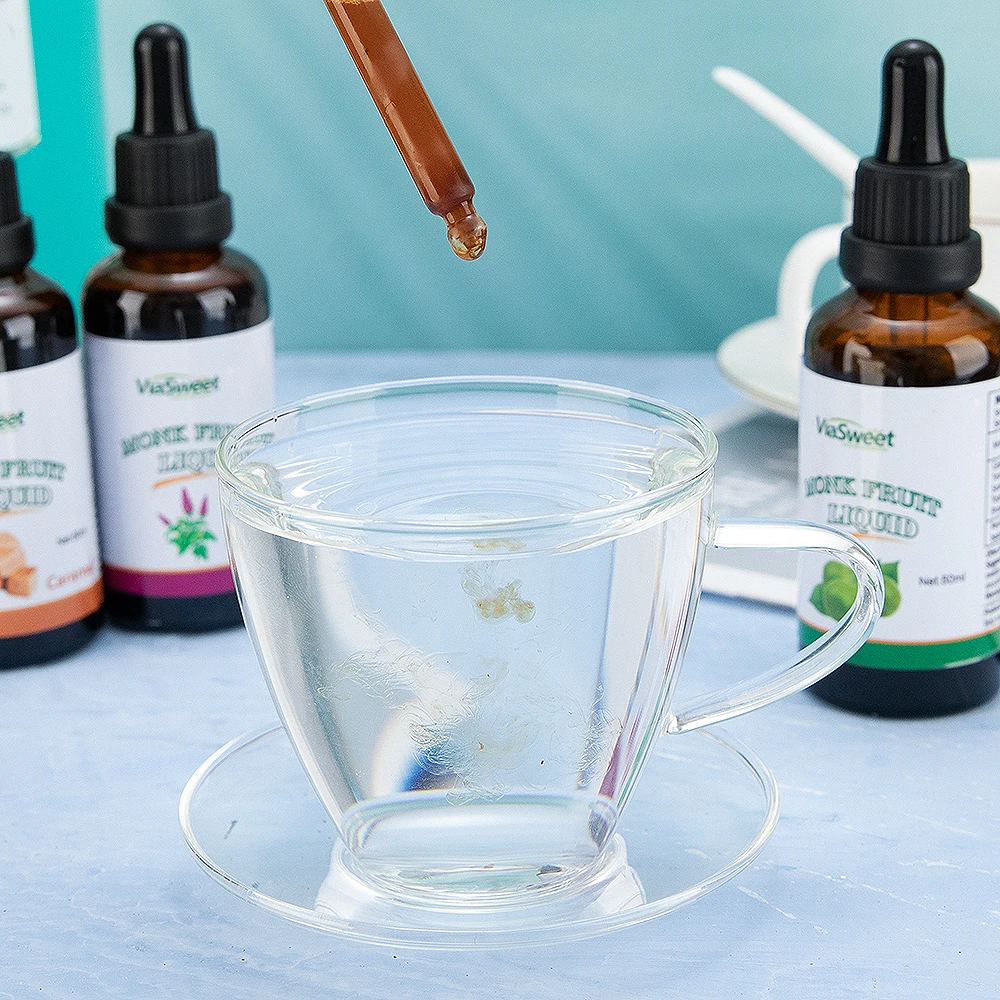 Keto diet monk fruit drops Wholesale Non-GMO 0 Calorie Monk fruit drops liquid sweetener