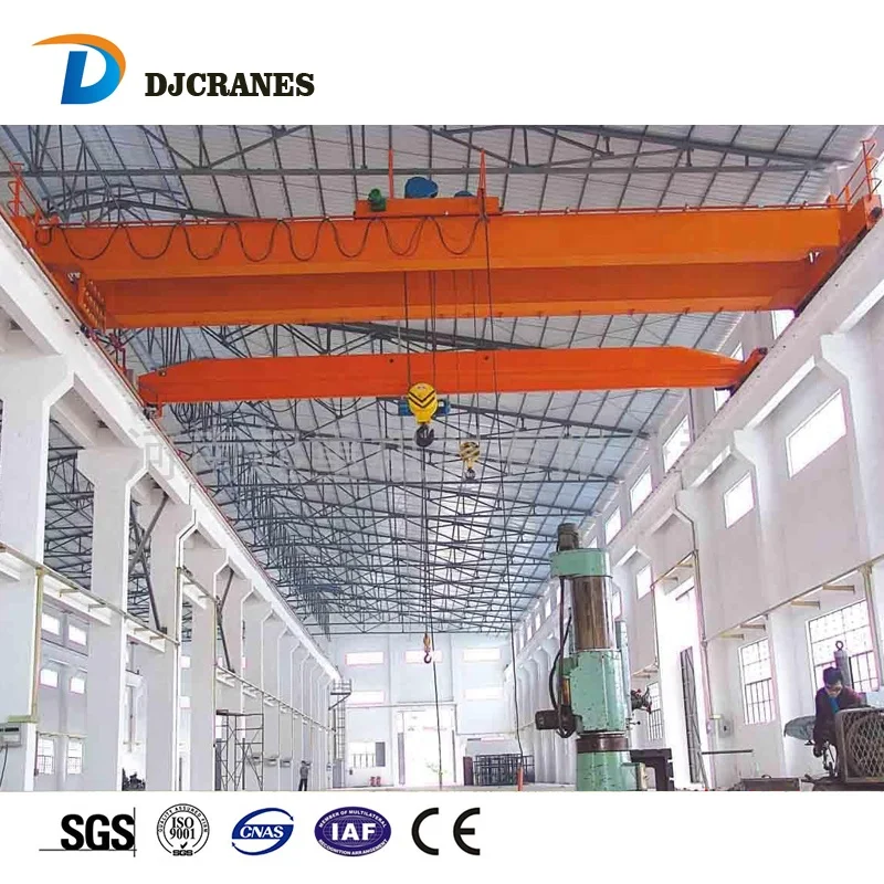 DJCrane double girder bridge crane travelling crane with hoist or winch trolley