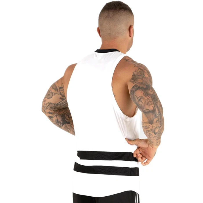 Wholesale New style Two Tone Men Gym Tank Top Design Your Own Printing Running Vest With Private Label