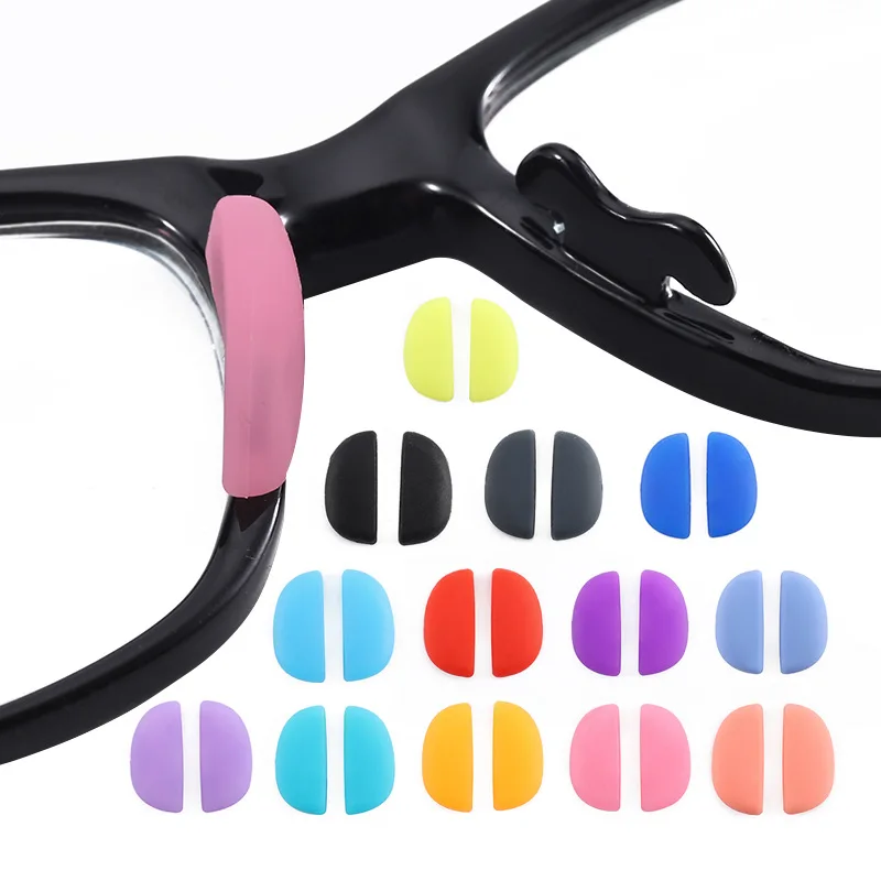 Optical Soft Silicone Replacement Push In Nose Pads For Glasses Silicone Nose Pads