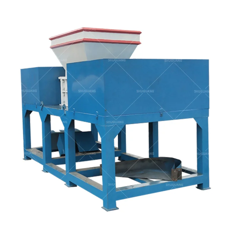 Rubbish knives plastic waste blades cutting roll tire shredder crushing machine metal small waste tire brass shredder