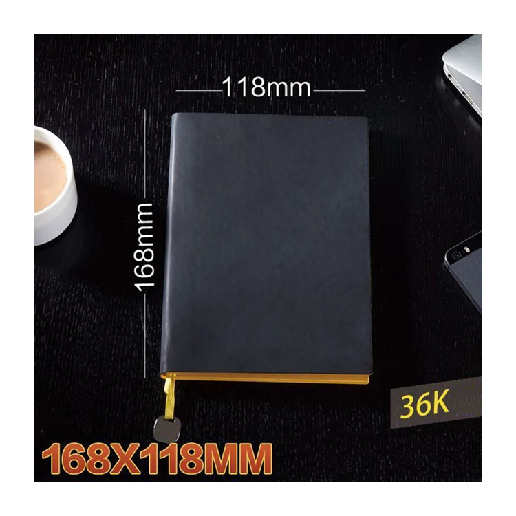 
Custom Logo Classic office stationery supplies black school notebooks wholesale 
