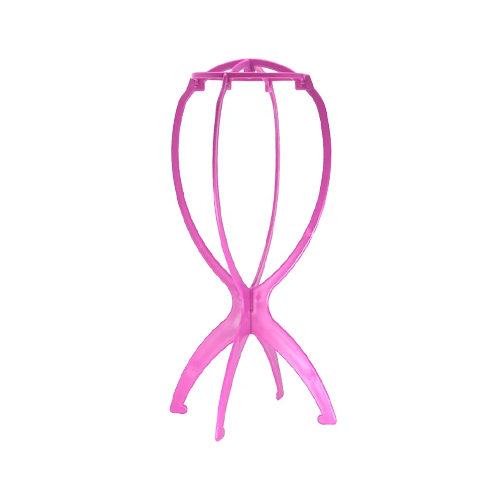 Wholesale professional Plastic Foldable Wig Display Stand Tripod