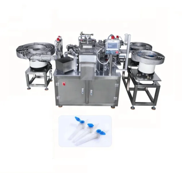 Medical Insulin syringe full automatic assembly machine, pen insulin needle making equipment robotic production lines Y60