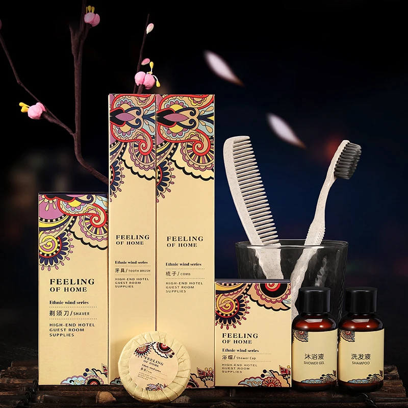 Disposable room toiletries hotel bathroom amenities set
