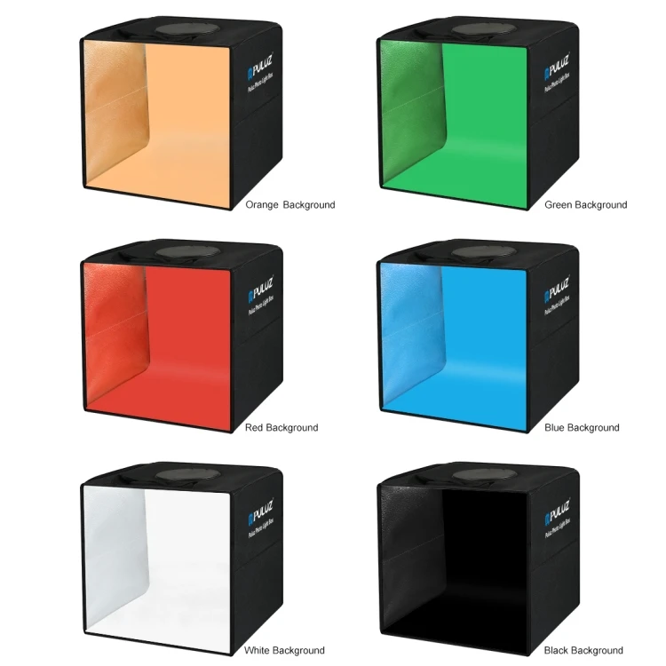 30cm Portable Foldable Box Led Shooting Studio Box With 6 Backgrounds Photography Lighting Tent