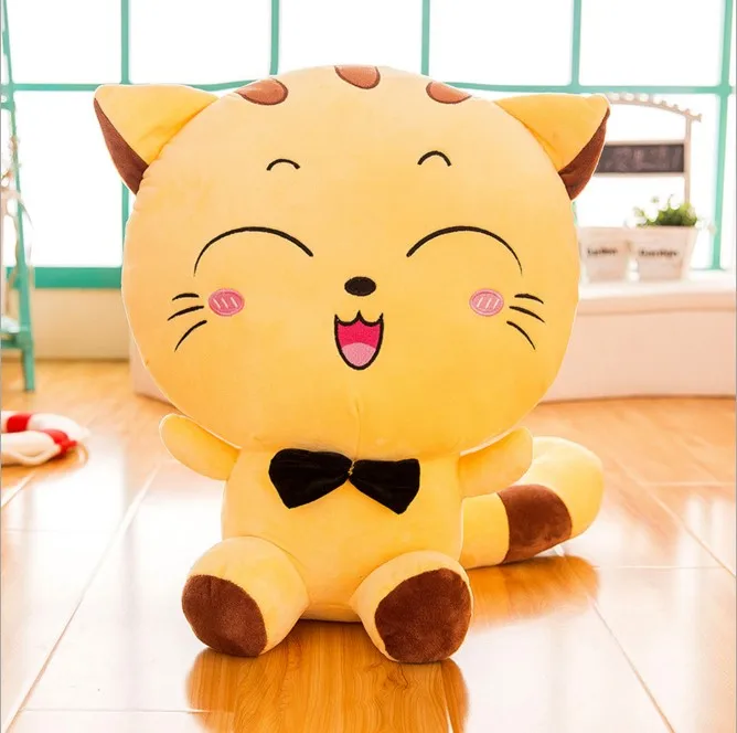dropshipping kawaii Cat plush Toy Staffed Cute Shadow Cat Dolls Kids Gift Doll Lovely Animal Toys Home Decoration