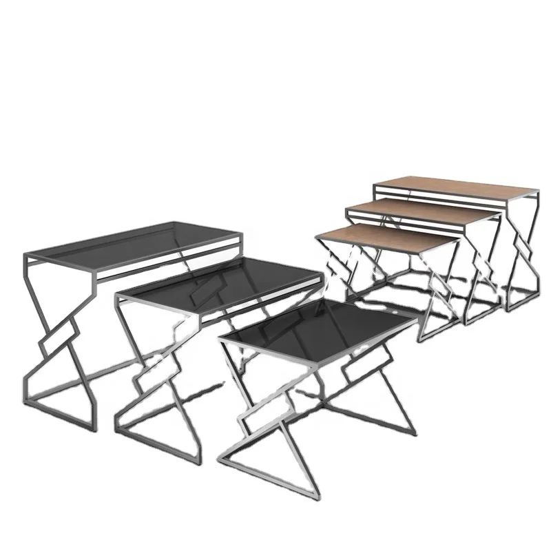 Okey Hospitality buffet furniture restaurant modern luxury design metal rectangular catering equipment dinner buffet table