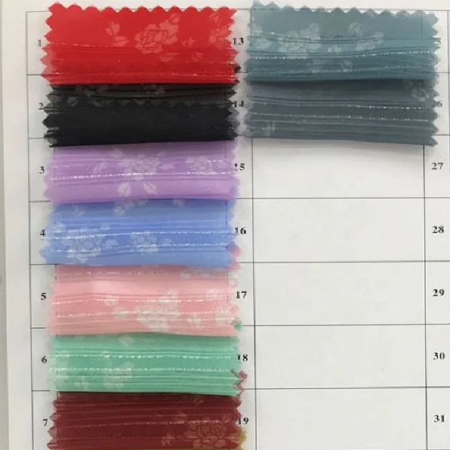 JES New Embossed Latest Design High Quality cheap chiffon dress 100%polyester crepe  chiffon dress