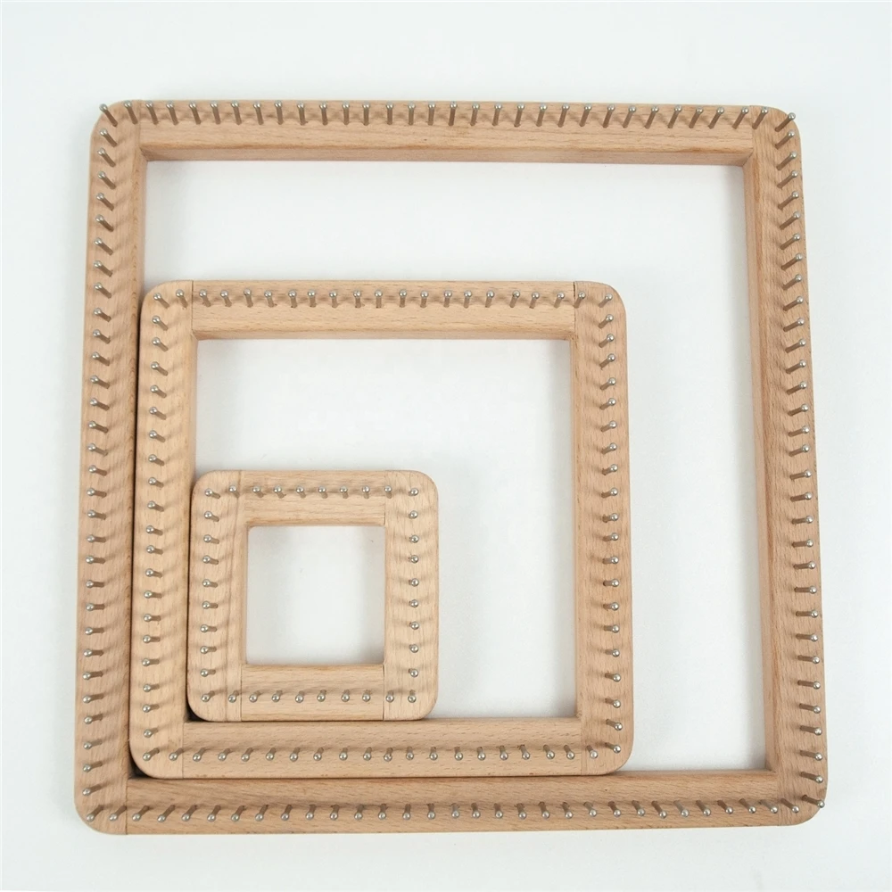 Wooden Weaving Loom Potholder Craft Wood Looper Loom