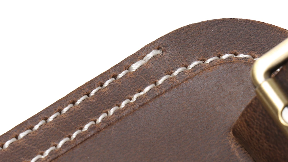 Crazy Horse Leather Luggage Tag For Vintage Men Leather Bag ID Tag For Duffle Backpack Luggage Tag