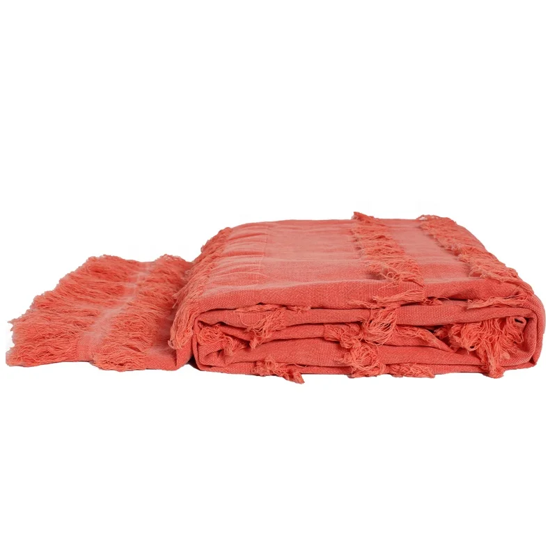 Bed throw blanket and throws decorative nordic throw blanket for living room