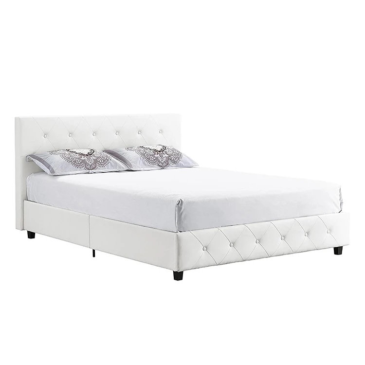 metal upholstered headboard king modern white tufted wooden low platform iron beds prices single white color pakistan dormitory