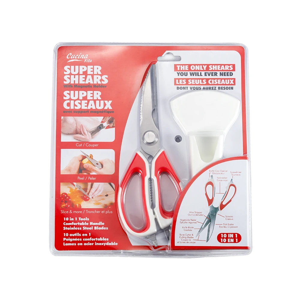 Многофункциональная кухонная куриная ножница из нержавеющей стали с защитным лезвием
