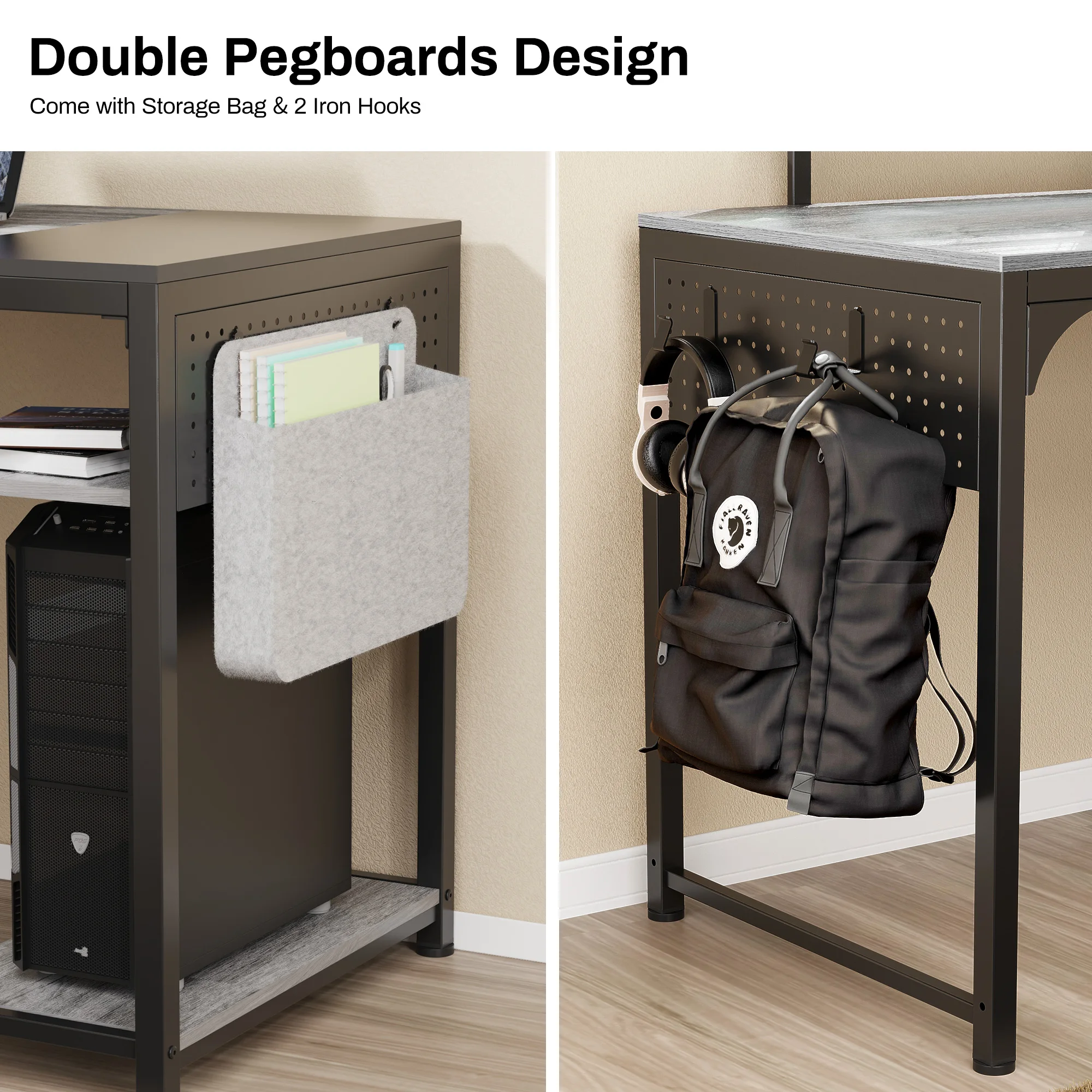 Office Pc Desk Black Metal Fine Furniture Wooden Computer Office Desk Design Metal Modern Morden Office Furniture Contemporary