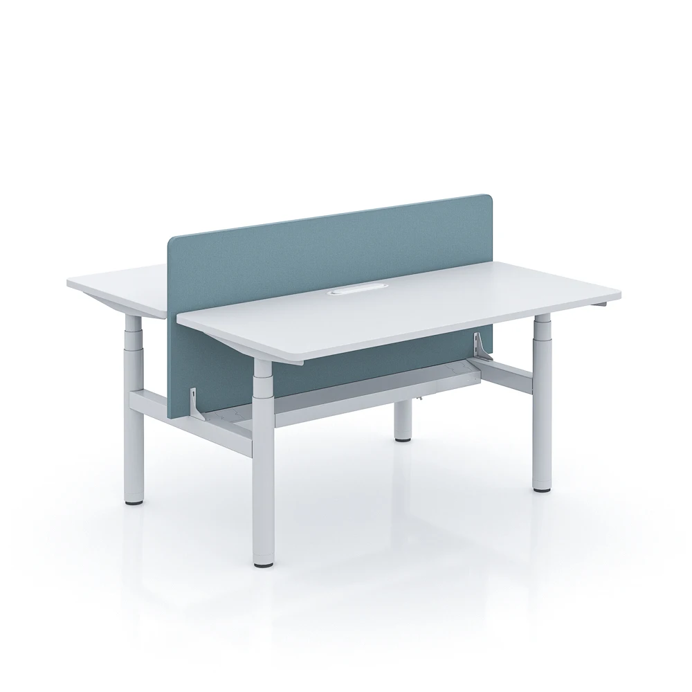 Modern office furniture particle board desktop computer 4 person office desk for 4 seater workstation lift conference table