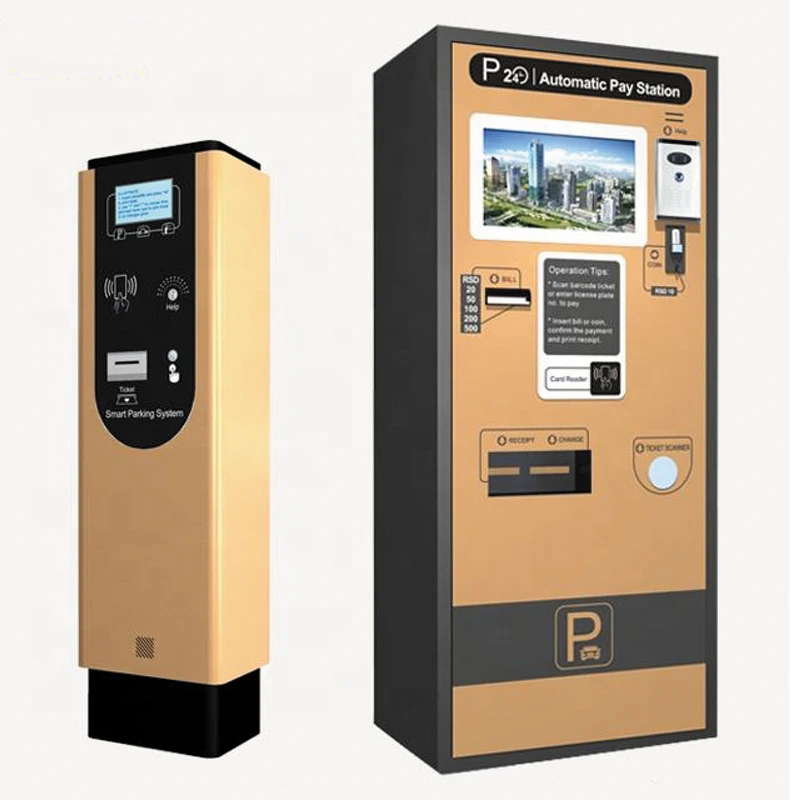 2023 factory direct sale smart car parking system ticket with automatic payment kiosk machine