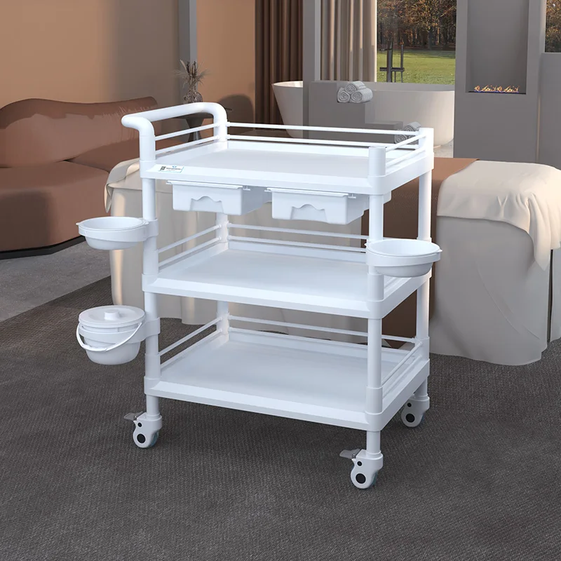 Китайский производитель оптовая продажа тележка для салонов красоты Высококачественная колесная косметического автомобиля многофункциональная