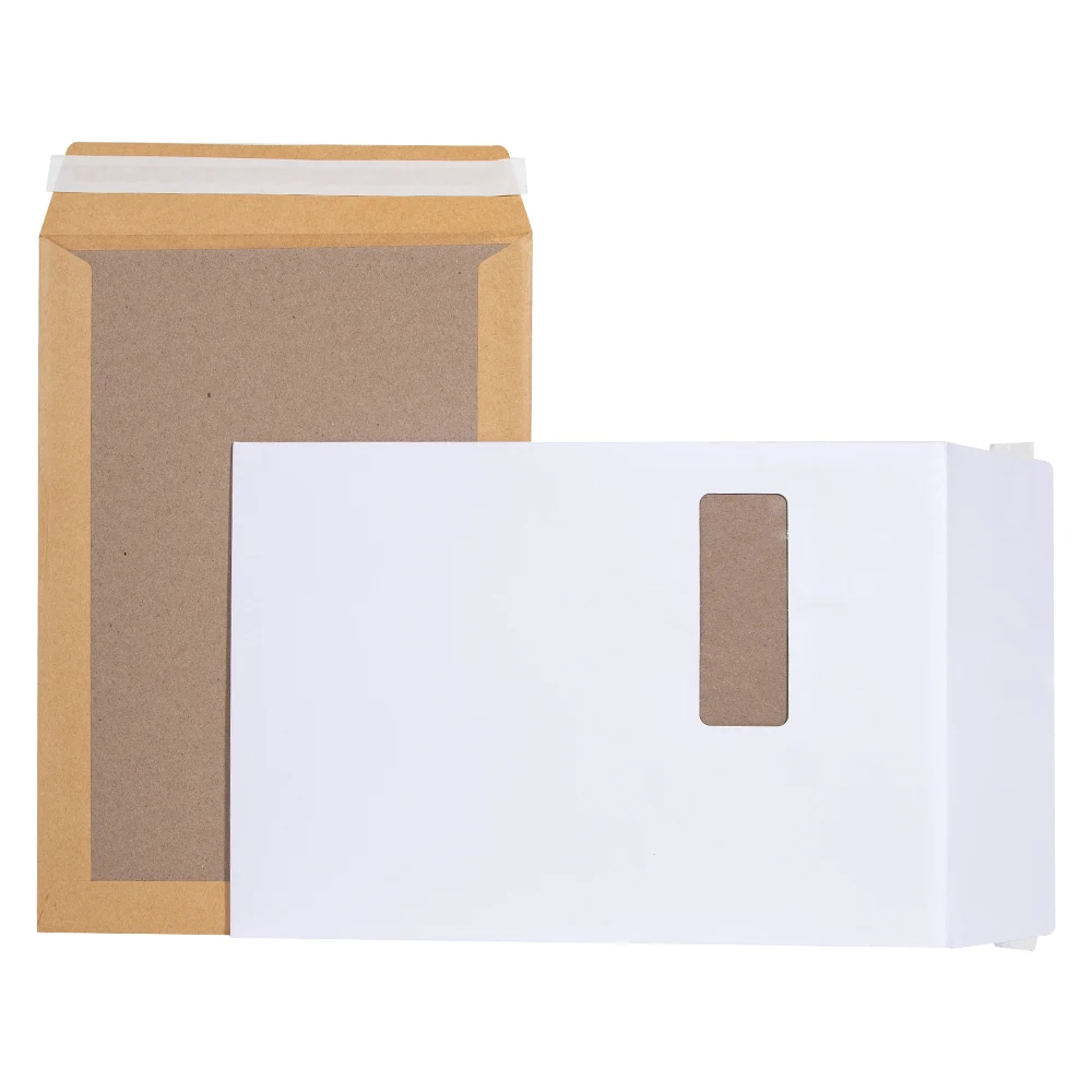 XMC-Blank document express envelope stock gray background whiteboard invoice document logistics quick top bag paper degradable