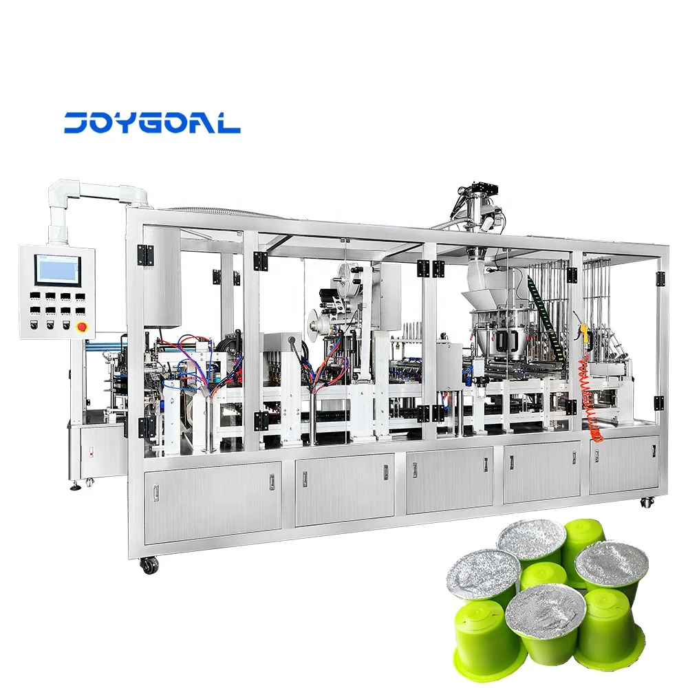 Automatic Rotary / linear k-cup plastic cups Coffee Capsules Filling and Sealing Machine