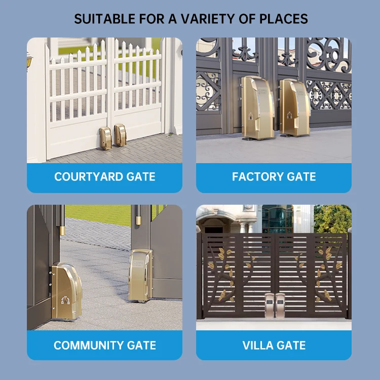 Roller type Residential Household 400KG Gear System Motor Automatic Swing Gate Opener Operator