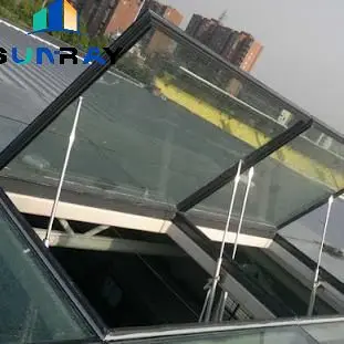 Индивидуальная вилла плоская крыша лестница автоматические Ураганные окна потолочный люк стеклянный дом винный погреб
