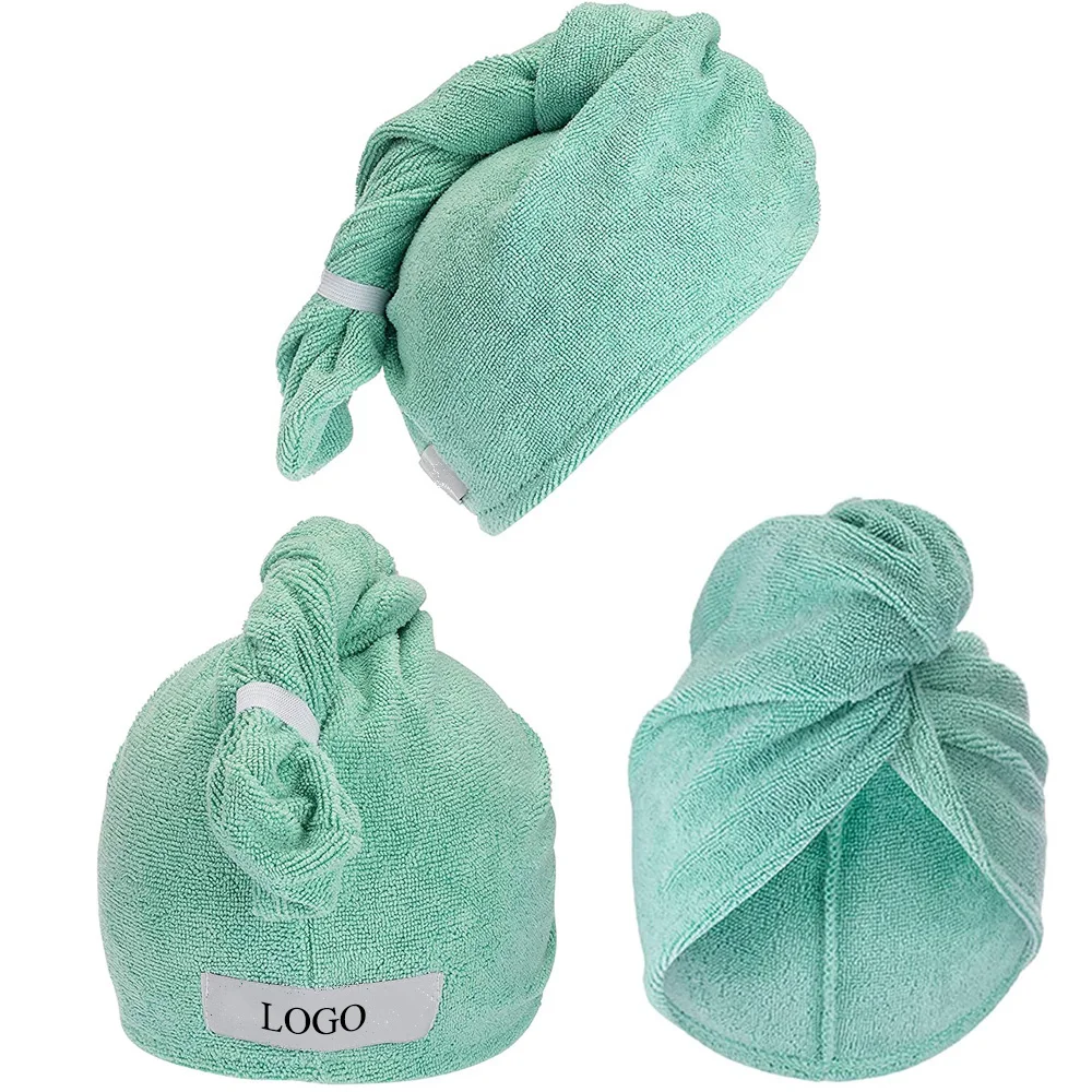 Wholesale Hair wrap personalized super absorbent fast dry soft magic turban twist hair wrap microfiber women drying hair towel