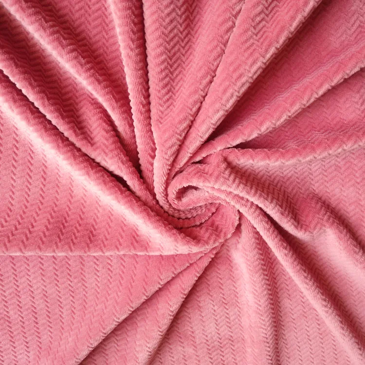 100 polyester burnout baby fleece blanket fabric wholesale for baby clothing use