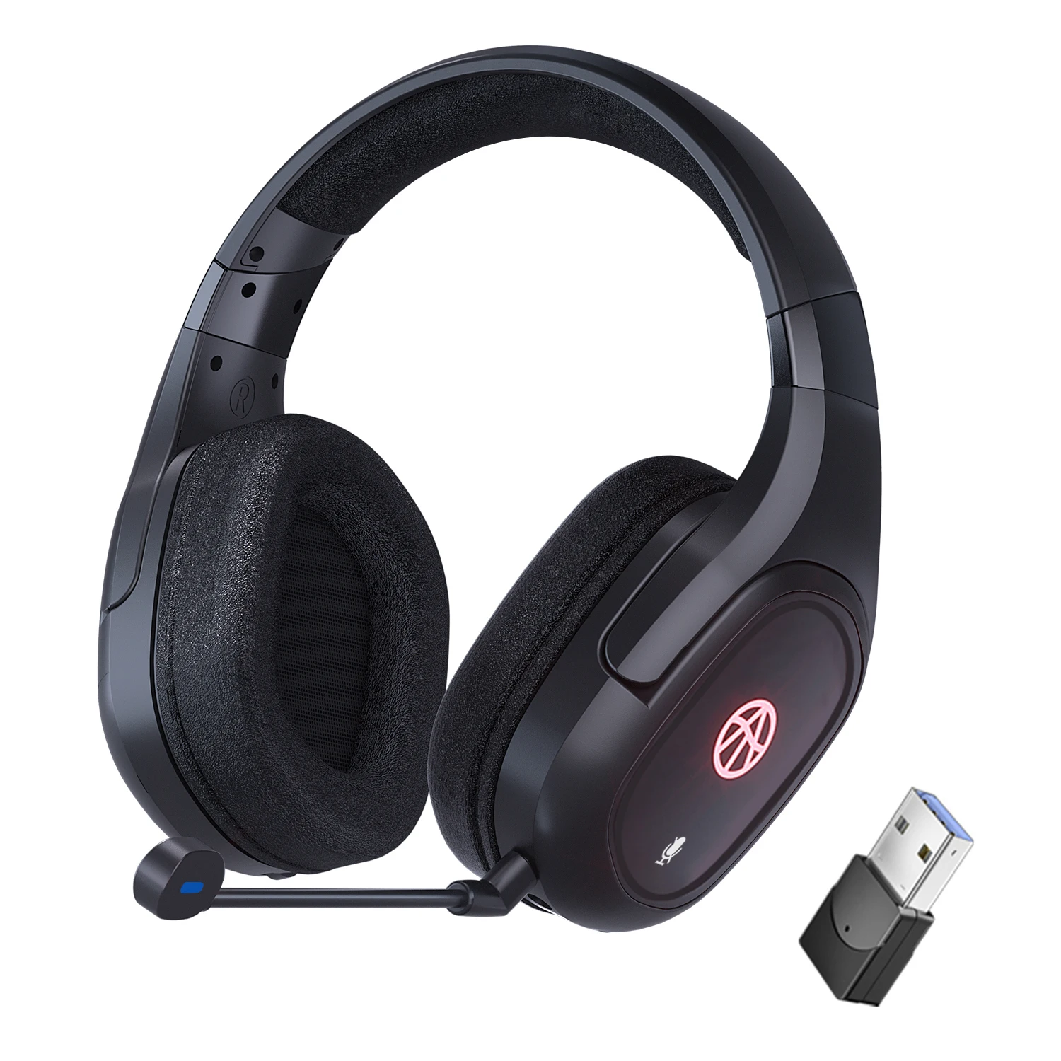 ZFX Hot sale 2.4G Wireless gaming headsets virtual 7.1 with USB dongle for gaming