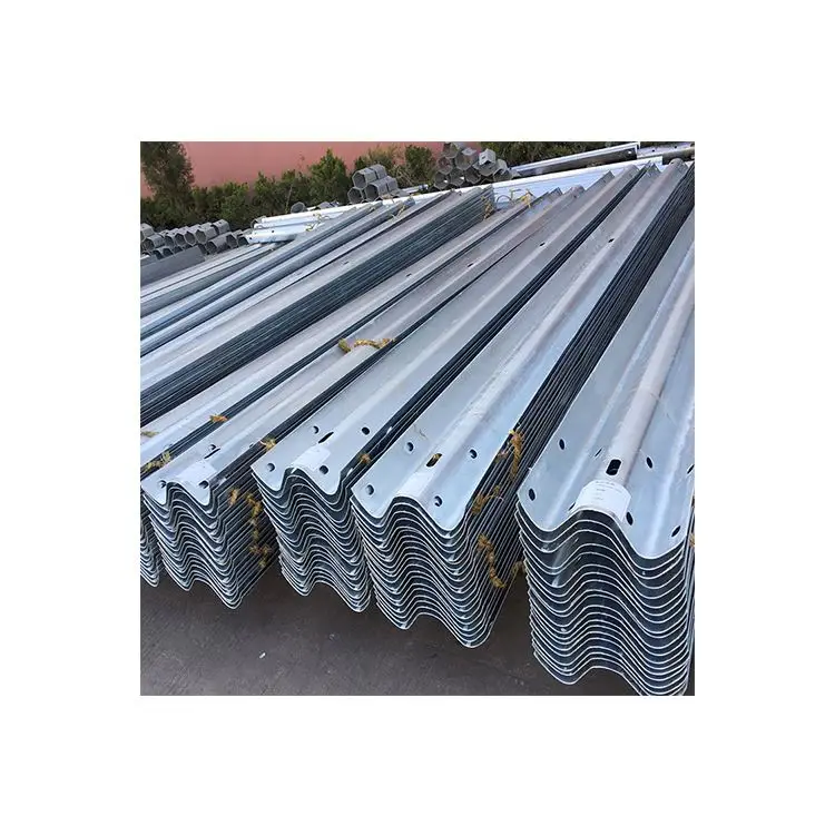 Wholesale roadway corrugated steel beam guardrail traffic barriers guardrails metal barrier for highway