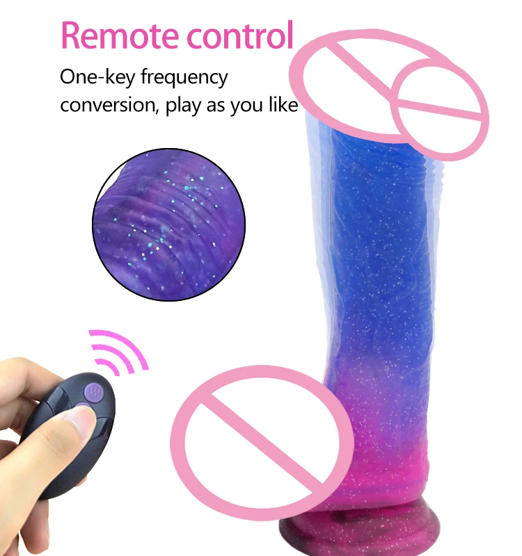 Multi-point Stimulation Remote control Colorful Huge Dildo Sex Toys For Women Masturbation Men Penis Vagina Sex Product