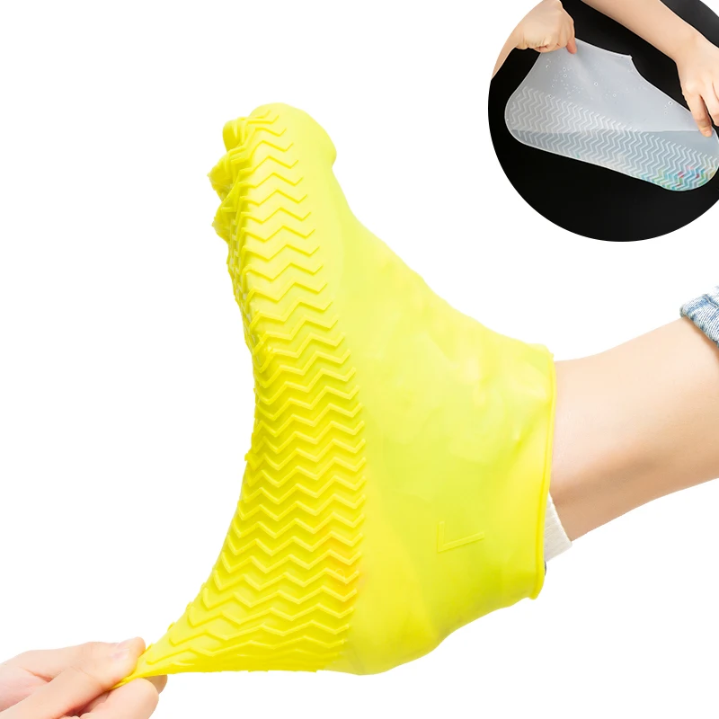 
Wholesale Waterproof Shoe Cover Silicone Material Unisex Shoe Protectors Portable Anti Slip Rainy Boots Cover For 35-39cm Shoes 