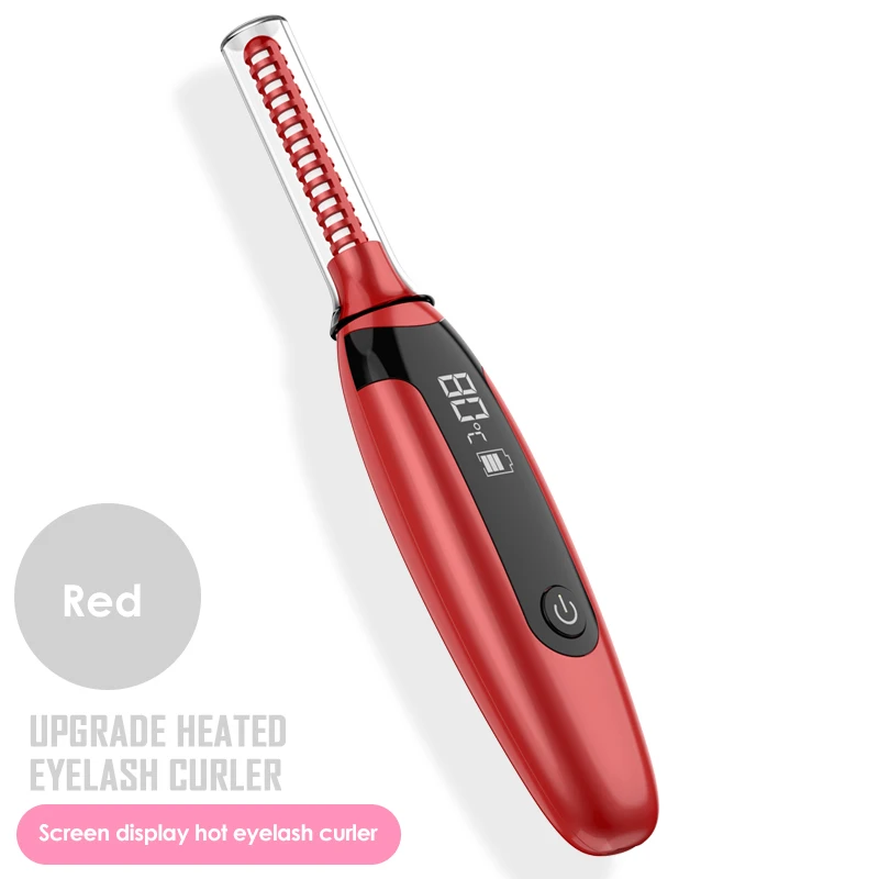
Wholesale Price Private Label Mini Plastic Tool Set Electric Rechargeable Heated Eyelash Curler 