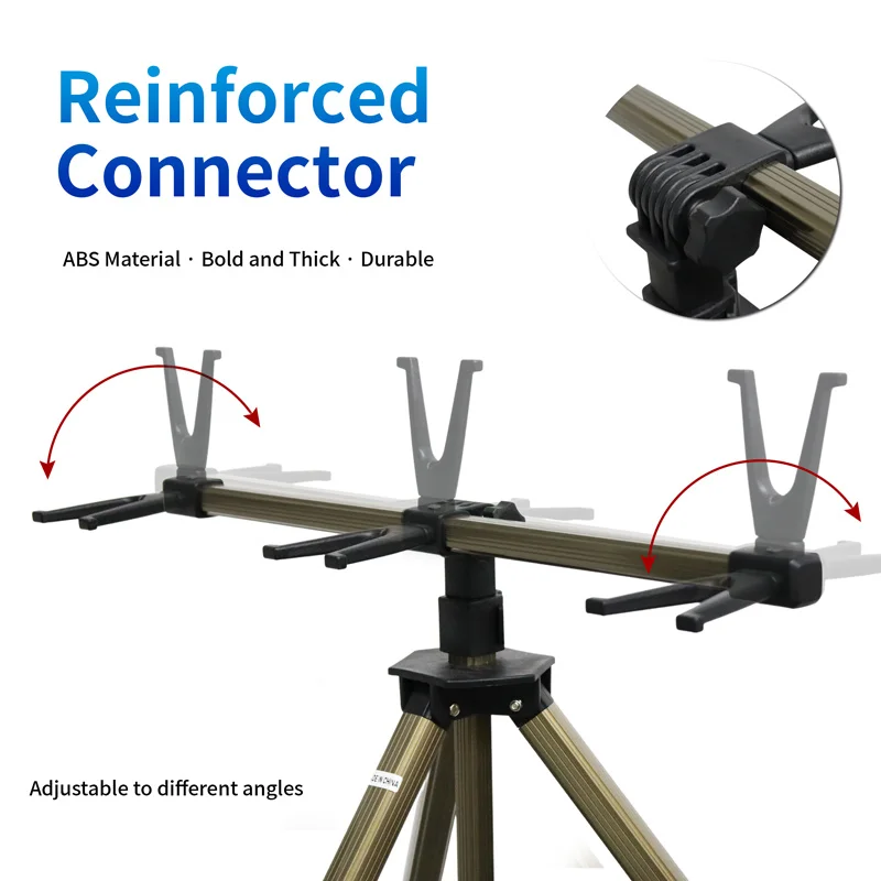 Aluminum Alloy Quality Retractable Folding Corrosion Resistant Fishing Rod Holder fishing gear tackle