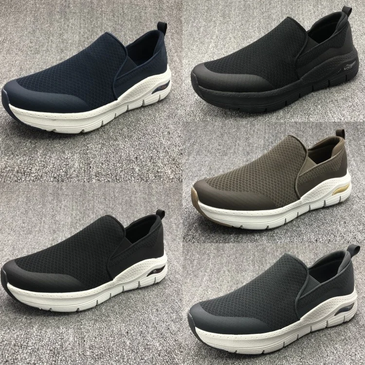 Mammon Fashion Flay Waving Walking Loafers Breathable Elastic Casual Shoes For Men