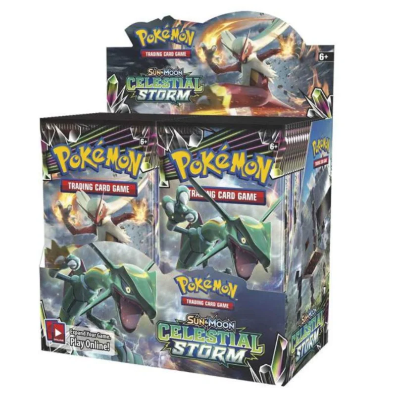 324pcs Pokemon Booster Box Card 36 Packs Board Game Against Base Set Pokemon Multi Cards Game